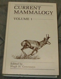 Image for CURRENT MAMMALOGY