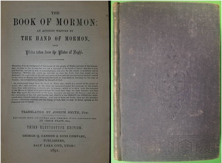 Image for THE BOOK OF MORMON - 1891