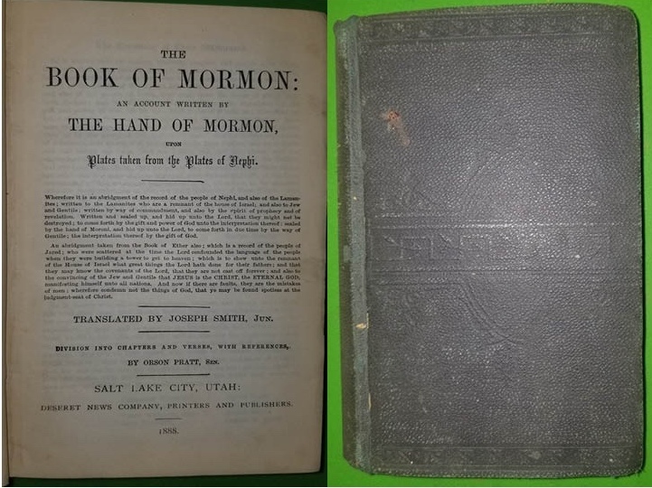 Image for THE BOOK OF MORMON - 1888