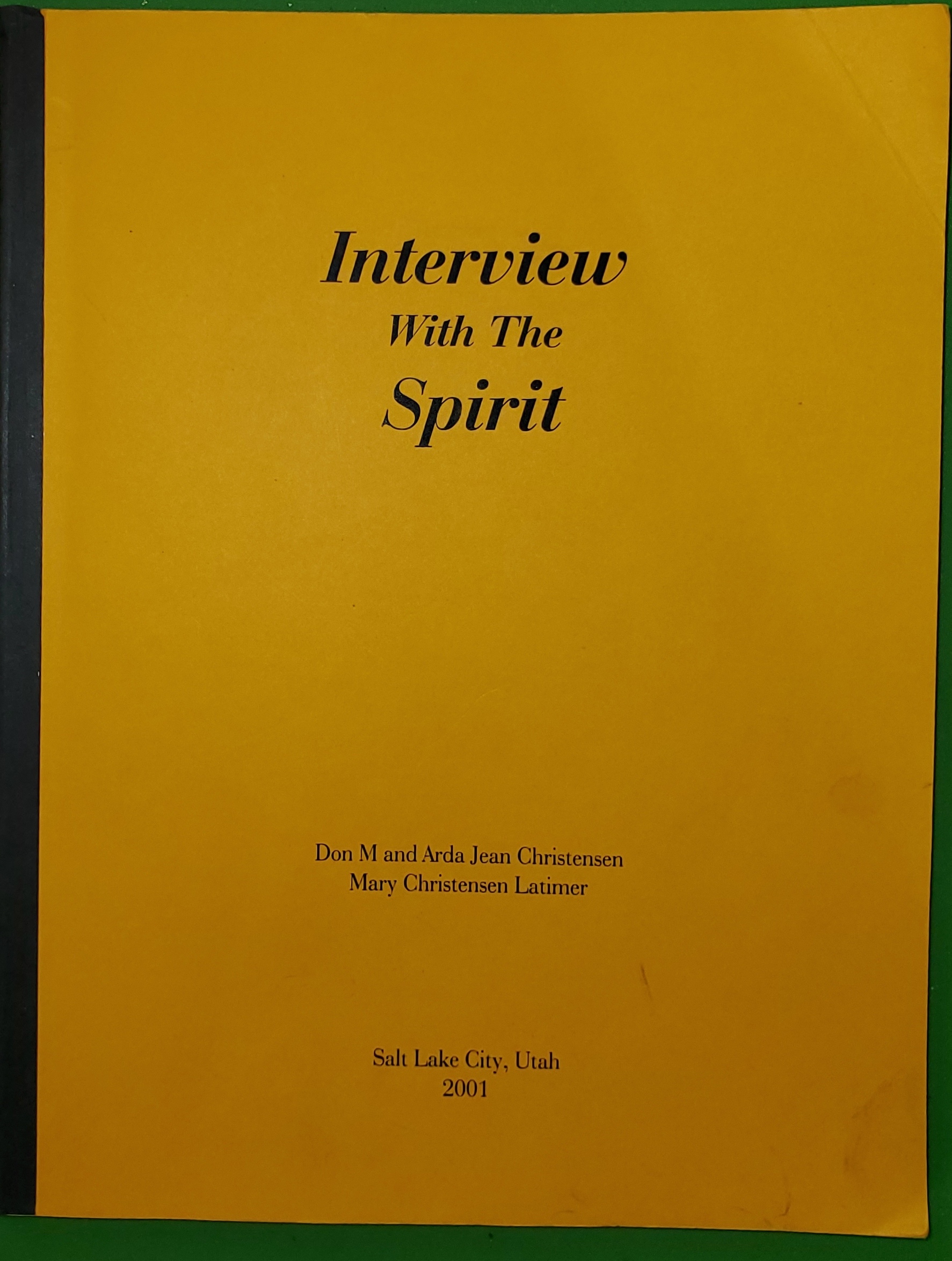 Image for Interview with the Spirit
