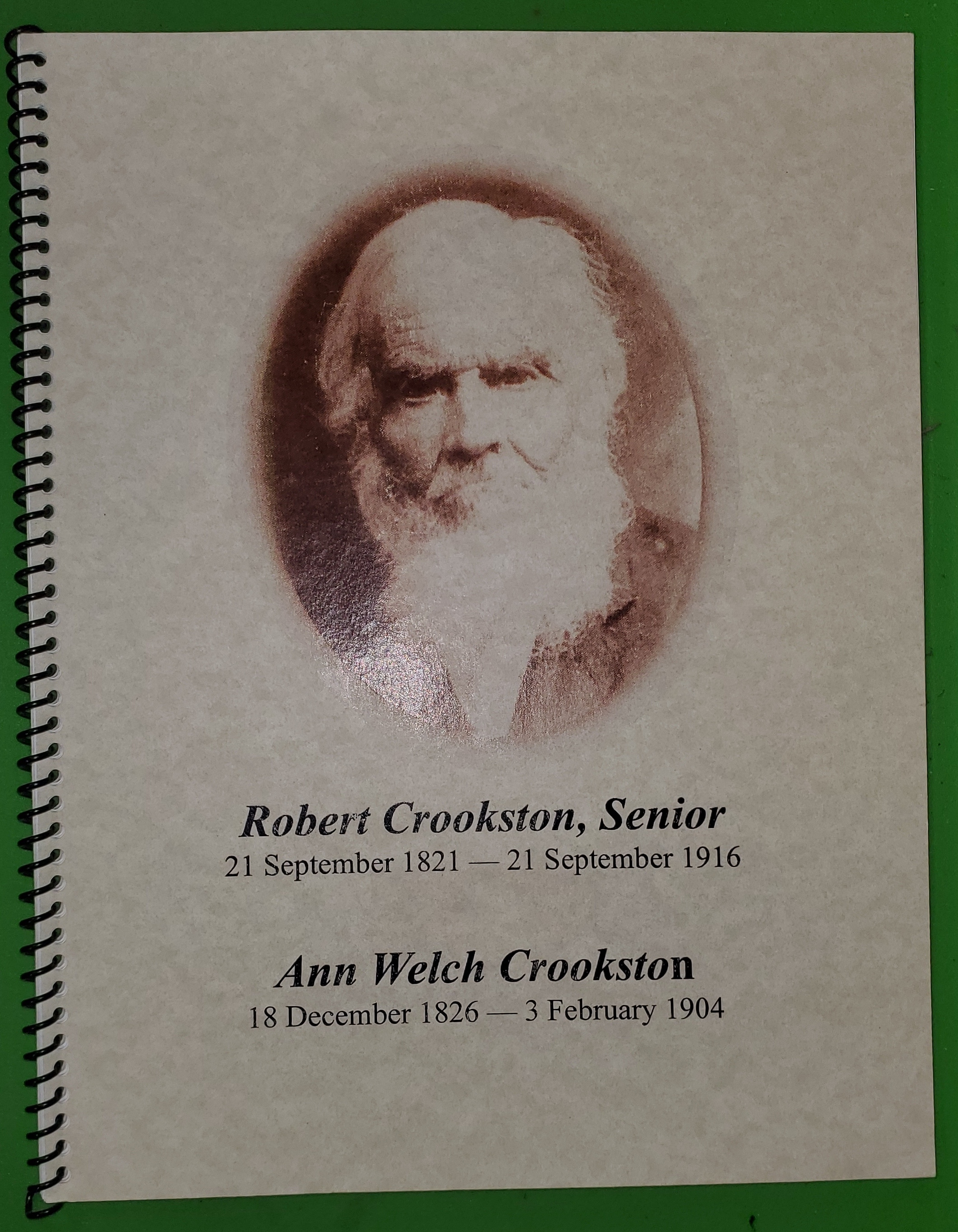 Image for Autobiography of Robert Crookston, Senior and Ann Welch Crookston